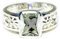 Gemsyogi Damen Herren Unisex - Sterling-Silber 925 Sterling-Silber 925 Emerald-Cut Green Grüner Amethyst