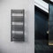 ELEGANT Design Badheizkörper Anthrazit 1200x500mm Handtuchheizkörper Mittelanschluss Handtuchtrockner Handtuchwärmer Heizkörper