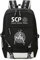 WANHONGYUE SCP Anime Cosplay Schultasche Rucksack Laptop Backpack mit USB-Ladeanschluss Schwarz / 18