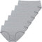 INNERSY Damen Unterhosen Baumwolle Elastisch Bequem Einfache Slips 6er Pack (XL/44 EU, Hellgrau)