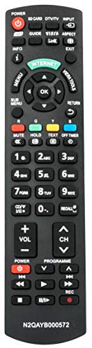 ALLIMITY N2QAYB000572 Telecomando Sostituito per Panasonic Viera Plasma TV TX-L37ETF52 TX-L37ETN53 TX-L37ETS51 TX-L37ETW5 TX-L37ETX54 TX-L42ET5 TX-L42ETF52 TX-L42ETN53 TX-L42ETS51