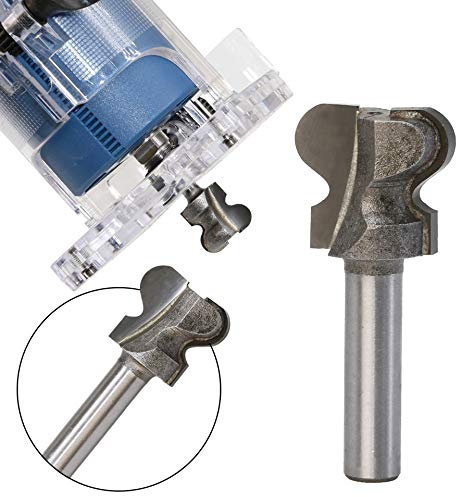 BE-TOOL Router Bit, 1pc Woodworking Cutting Tool Multiple Models Router Cutter Bit for Drawer Pull Stool Molding(1/4 * 1)