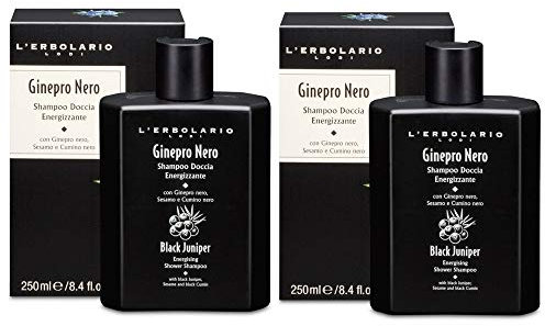 2 x Erbolario Ginepro Nero Shampoo Doccia 250 ml