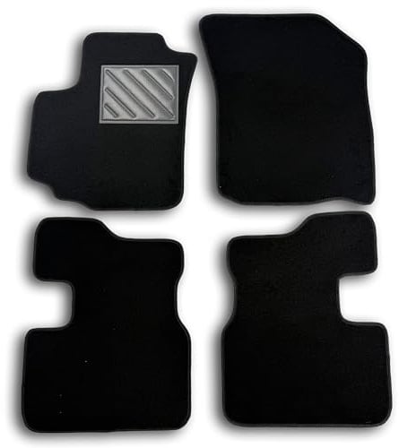 Fußmatten für FIAT Sedici 2006–2014, maßgeschneidert, rutschfest, Absatzschoner aus PVC, Befestigung...