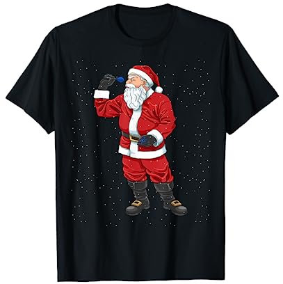 Lustiges Darts Weihnachtsmann Weihnachten Geschenk T-Shirt