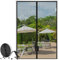 fowong Zanzariera magnetica per porta 235x250cm Chiusura Automatica Tenda Zanzariera a Strisce Anti Zanzare Insetti per Porte Finestre Balcone Soggiorno Centro-nero