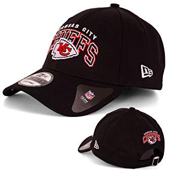 New Era Caps - Baseball Cap Kappe Muetze - Limiterte Designs - MLB NBA NFL - Yankees Lakers Bulls Raiders Chiefs Dodgers Seahawks Sox 49ers (Kansas City Chiefs Black V1)