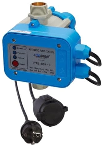 CHM GmbH® Automatische Drucksteuerung EPC-1 mit Trocklaufschutz Druckschalter Gartenpumpe Einschaltdrucvk einstellbar