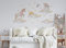 Wandaufkleber Einhorn Wandbild I Sterne Mond Wolken Kinderbilder Junge Kinderzimmer Mädchen Aufkleber Osomhome os2145 (202x104cm)