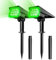 NATPOW Luces Solares LED Exterior Jardín, 20 Focos Led, Lámparas Impermeables IP65 para Patio, Calzada, Piscina y Camping - Blanco Frío (2 Piezas)