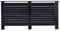CFDZ Newry High Gloss Radiator Covers,in 4 Sizes,in 4 Colors,Wall Decorative Cabinet,Assemble Needed,78/111.5/151.5/172cmX19X82cm (Black-XL-172cm)