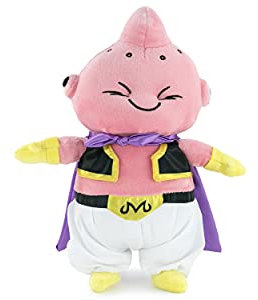Dragon Ball Super Protagonisten Plüschtiere, Goku, Piccolo, Vegeta, Beerus, Majin Boo - Super Soft Qualität (23-27cm, Majin Boo)