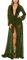 Sovoyontee Copricostume da Bagno per Donna Copricostume da Bagno in Rete Trasparente, Verde Militare, S
