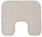 Gözze - Rutschfester Weicher Toilettenteppich in U-Form, 100% Polyester, 50 x 45 cm - Taupe