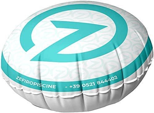 Zefiro Camera Cuscino Gonfiabile ad Aria Galleggiante Diametro Cm 80 X H 55 per Sollevamento Telo Invernale Copertura Piscina con 2 Passacorda - Alta QUALITA' - Made in Italy