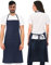 PALLTEX Borago Kochschürze Männer Kochschürze Damen Schürze Damen Schürze Herren für Kochen Basteln Malen Backen (Denim)
