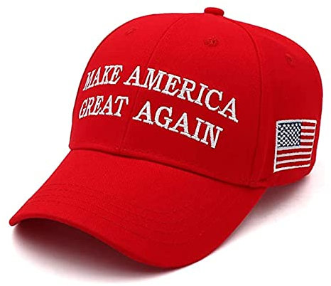 Trump 2024 Hut Donald Trump Hat 2024 Keep America Great Hat MAGA Camo Bestickte Verstellbare Baseballkappe, Rot-maga, Einheitsgröße