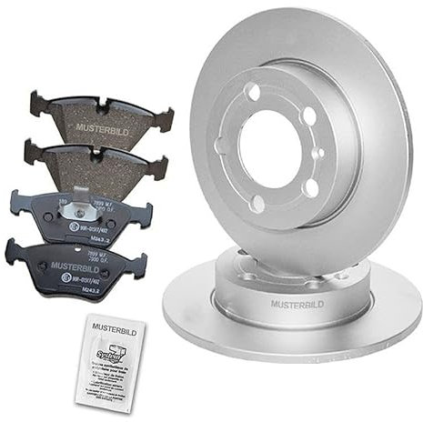 ATEC Germany Bremsenset Hinterachse inkl. Bremsscheiben Ø 239 mm Voll + Bremsbeläge Hinten Kompatibel mit A udi A3 (8L1), TT (8N3) (8N9), SKODA OCTAVIA 1 (1U2) (1U5), VW BORA (1J2) (1J6), GOLF 4