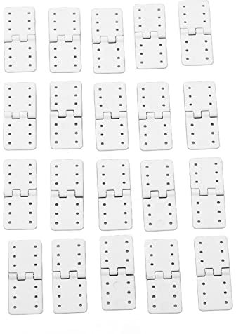 RiToEasysports 40PCS RC Pinned Hinges,Plastic Remote Control Hinges RC Airplane Plane Model Aircraft Parts (Small)