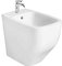 Bidet moderno ad installazione filo muro in ceramica bianco lucido