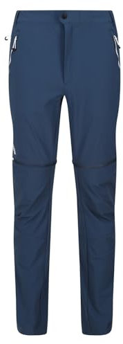 Regatta Herren-Wanderhose, dehnbar, mit Reißverschluss, Blau (Blue Wing), 34 W/30 L