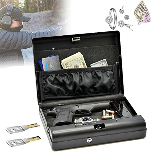 Waffentresore,Safe,Mini Tresor,Waffenschrank,Geldkassette Abschließbar,Kurzwaffenschrank,Feuerfeste Geldkassette,Waffentresor Kurzwaffen,Kleiner Tresor,Feuerfester Tresor,Tresor Mit Schlüssel