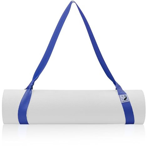 Slim Panda Yogamatte Tragegurt aus Baumwolle, Verstellbare Yogamatten Carrying Strap für alle Yogamatten Größen, Elastisch Yoga Gurt für Pilates,Dehnen und Fitness (Yoga Mat Not Included)