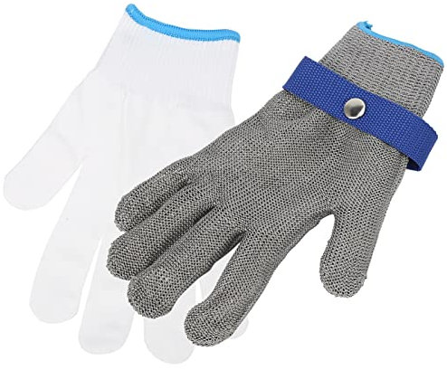 Guantes Resistentes A Cortes Guantes Anticorte De Nivel 5 Guantes De Protección Laboral Alambre De Acero Inoxidable 316L Protección Anticortes Equipo De Seguridad Para Manos Para Cocina Industrial