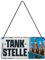 Nostalgic-Art Retro Hängeschild, 10 x 20 cm, Tankstelle Bier – Geschenk-Idee als Bar-Zubehör, aus Metall, Vintage Design mit Spruch, Blechschilder Sprüche, Bier-Deko