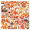 Fox Aufkleber Fuchs Sticker Set 60 Stücke Niedlich Deko für Auto Laptop Skateboard Fahrrad Moped Motorrad Fahrrad Computer,Geeignet für Erwachsene Kinder
