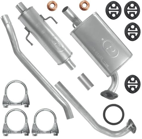 Polmo Schalldämpferset Auspuffanlage Auspuff für Mazda 6 1 I GG GY 2002-09/2007 1.8 2.0 2.3