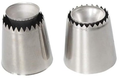 2 pezzi ugello per tubazioni, ugello in acciaio inossidabile ugello rotondo ugelli per glassatura per tubature kit decorazioni per la casa per casa e cucina