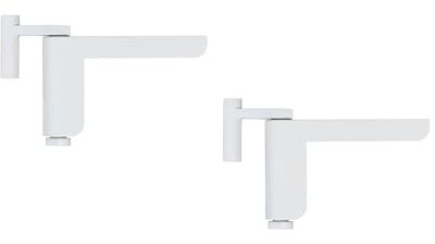 ABUS Türschließer 2603 für leichte Innentüren – geeignet für DIN links und rechts schließende Zimmertüren – ohne Bohren, ohne Schrauben – Weiß - 2er Set