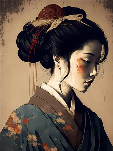 Pro-Art Glasbild Geisha II, 80x60 cm