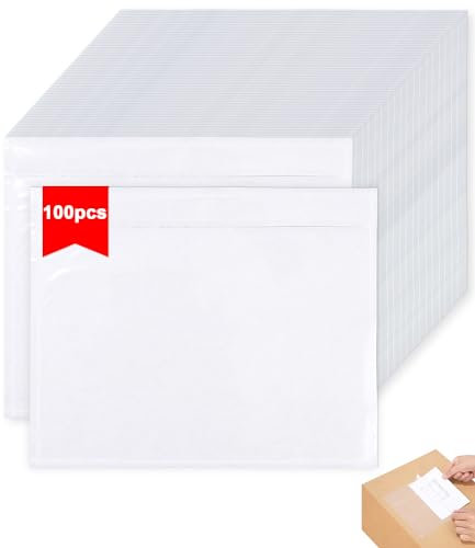 Pochette Enveloppe Imprimée A6 pour Documents, Factures et Lettres de Voiture - Transparente 180×145mm (Lot de 100)