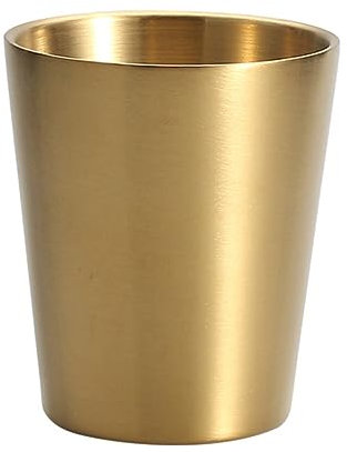 NAMOARLY 1pc Stainless Steel Double Layer Shot Glass Rust Drinking Cup for Whiskey Vodka and Coffee Stackable and Heat Insulated Design for Easy Storage and Carrying
