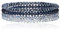 Elegantes Damen Kristall Perlen Armband Set - Mehrschichtiges Freundschaftsarmband aus Facettenreichen Kristallen, Farbintensiv & Elastisch, Danksagungsgeschenk für Frauen, 7 Zoll Passform (Blau)