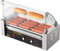 VEVOR Rouleau hot-dog, 5 Rouley, Grigliati a Macchina con Salsicce e Insolubili con Doppio Controllo della Temperatura, 12 hot-dog1000 W Macchina hot-dog con Couvercle, Autista Versa Petits Dolori