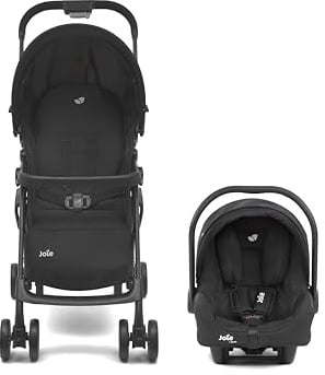Joie i-Juva™ Reisesystem, i-Size R129, Reisesystem-kompatibel, mit ISOFIX oder Fahrzeuggurt, leicht, Geburt bis 12 Monate (40–75 cm), shale