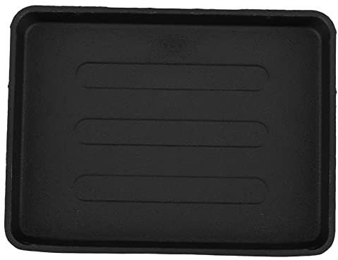Amosfun Elongated Cooking Surface BBQ Plate Iron Plate for BBQ Easy Clean Outdoor Grill