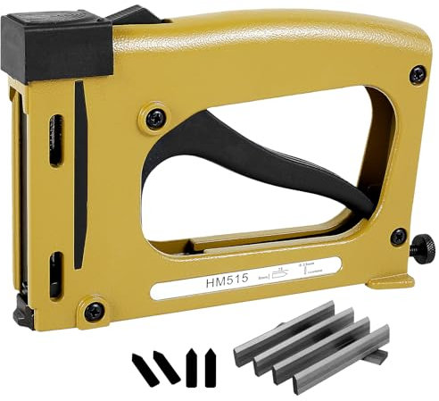 Hand Picture Framing Point Driver, Aluminum Alloy Picture Frame Tool with 1000 Nails Lightweight Point Gun Tacker Adjustable Photo Frame Backing Nailer for Securing Back Pieces of Picture Frames (A)