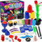 PATIFEED Zauberkasten, Zaubertricks für Kinder, 40 Zaubertricks mit Anleitung für Mädchen und Jungen, Weihnachten Geburtstag Geschenk Spielzeug für Kinder im Alter von 6 7 8 9 10 11 12 Jahr Alt