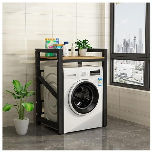 EstanteríA Lavadora De Altura Ajustable, Gabinete De Lavadora De Tambor con Pies Ajustables Capacidad De 350kg, Mueble Lavadora Y Secadora Vertical para BañO, BalcóN, LavanderíA