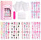 120pcs kids False Nails Square - Short Press on Nails Kids - Cartoon Stick on Nails for Kids - Full Cover Fake Nails with Cute Bunny,Dolphin,Strawberry,Cake Nail Decorations for Girls