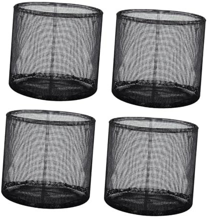 Baoblaze 4x Aquatic Pond Planting Bags Plant Bags Reusable Porch Plant Baskets Planter Pots Mesh Plant Pots for Lotus Vegetables Patio, Round 18x18cm