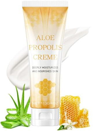 Aloe Propolis Creme - Propolis Salbe - Gesichtscreme Damen Männer - Bodylotion für Trockene Haut - Feuchtigkeitscreme, Tiefenhydration für Gesicht und Körper, beruhigt die Haut