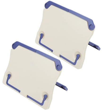 DEARMAMY 2 Stück pack Faltbare Notenständer aus Kunststoff Tragbare Notenhalter für Klavier Keyboard und Gitarre Kompakter Schreibtisch Buchständer 20,6 X 16,3cm für Unterwegs