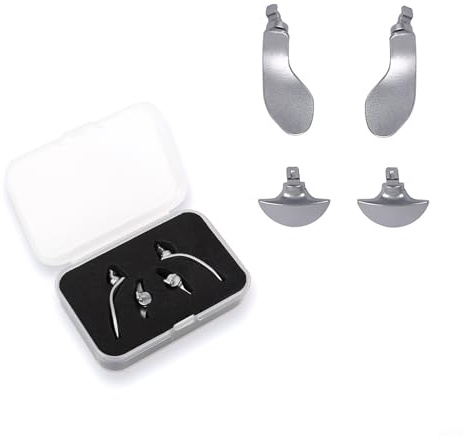 Ensemble de palettes de manette, kit de remplacement pour PS5 Edge, boutons en métal avec précision améliorée pour les jeux compétitifs (argent)