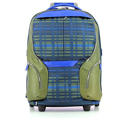 Piquadro Coleos Laptop Rollkoffer, Blau (Blu)