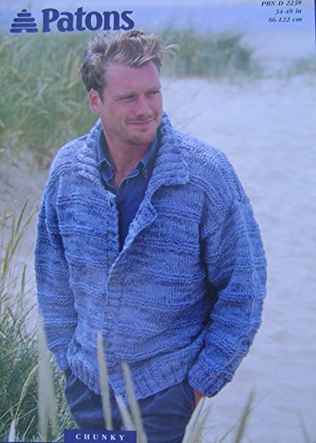 Mens Knitting Patterns - 7 Styles in DK, Aran & Chunky